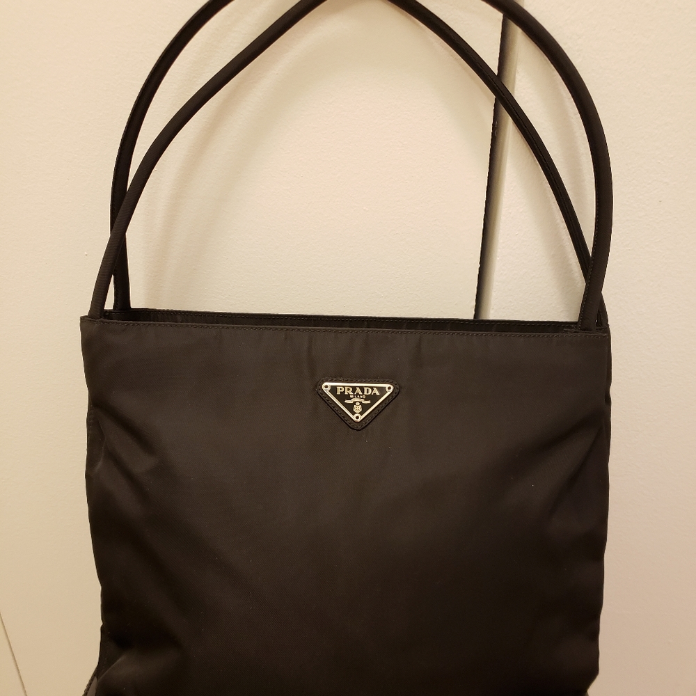 Authentic Prada black nylon bag